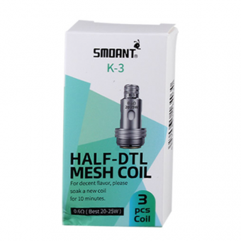 Купить Испаритель Smoant K3 Half-DTL Mesh Coil (Pasito 2/Knight 80(0.6 Ом)  в Минске