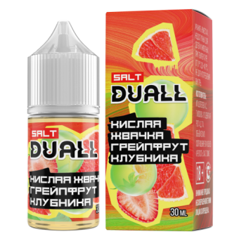 Е-жидкость Duall - Кислая жвачка, грейпфрут, клубника