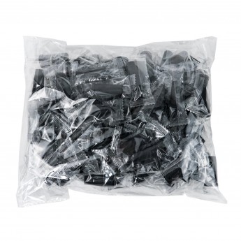 Мундштуки одноразовые чёрные, 100шт