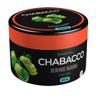 Кальянная смесь Chabacco Зеленное Яблоко Green Apple, 50гр