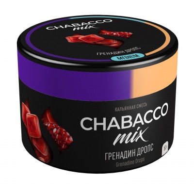 Кальянная смесь Chabacco Гренадин Дропс Grenadine Drops, 50гр