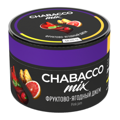 Кальянная смесь Chabacco Фруктово-ягодный джем Mix Pink jam, 50гр