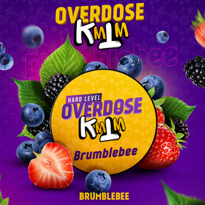 Табак для кальяна Overdose Клубника, Ежевика, Голубика (Brumblebee)