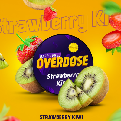 Табак для кальяна Overdose Клубника киви (Strawberry Kiwi)