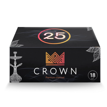 Кокосовый уголь Crown 0.25кг 18шт 25мм