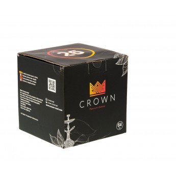 Уголь для кальяна Crown 1кг 64шт 26мм