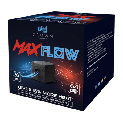 Уголь Crown MaxFlow 26 мм, 64шт, 1 кг