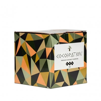 Кокосовый уголь Cocobration 26мм 64 куб/пачка 1 кг