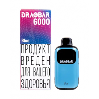 Одноразовый вейп Dragbar 6000 - Черника-Кислая малина (Blue)