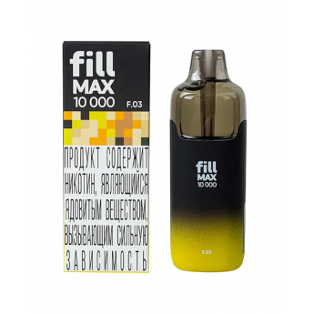 Одноразовый вейп Fill Max 10000 - Лимон-Имбирь (F03)