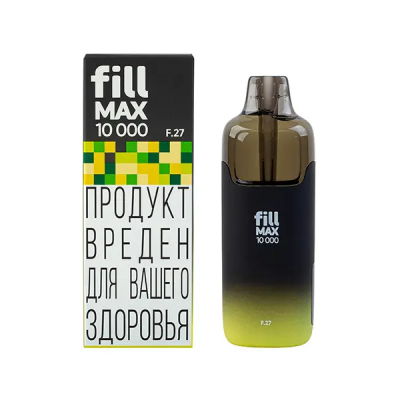 Одноразовый вейп Fill Max 10000 - Лимон-Лайм-Ананас (F27)