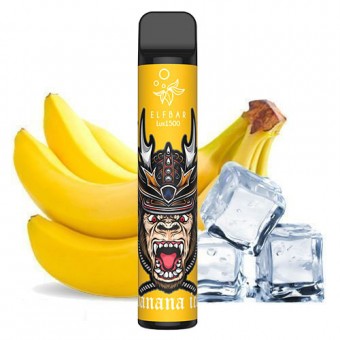 Оригинальный Elf Bar 1500 Lux - Banana ICE - Ледяной банан. Одноразовый электронный испаритель (парогенератор)