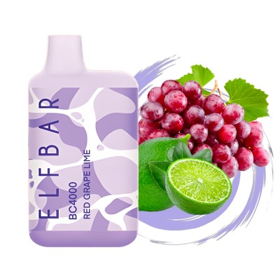 Одноразовый вейп Elf Bar BC4000 - Красный виноград лайм (red grape lime)