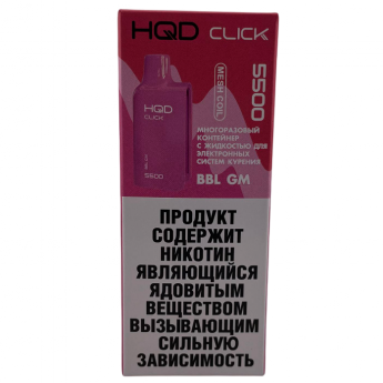 Картридж HQD CLICK Классическая жвачка bbl gm, 5мл 