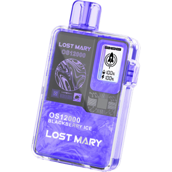 Одноразовый вейп Lost Mary 12000 - Холодная Ежевика Одноразовый вейп Lost Mary 12000 - Холодная Ежевика