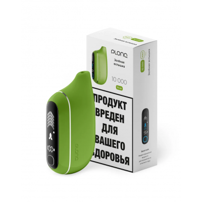 Одноразовый вейп PLONQ 10000 - Киви Лайм (Зеленая вспышка)