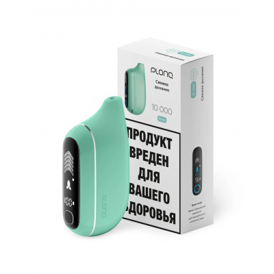 Одноразовый вейп PLONQ 10000 - Прохладная Мята (Свежее дыхание)