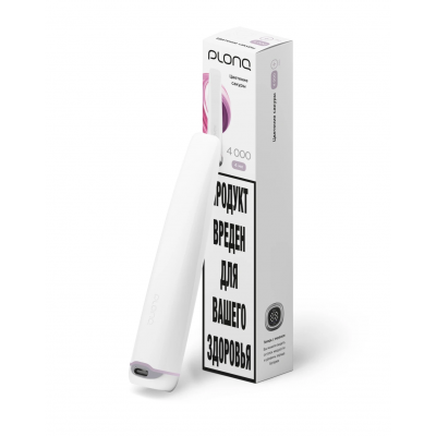 Одноразовый вейп PLONQ 4000 - Сакура Виноград (Цветение сакуры)