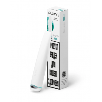 Одноразовый вейп PLONQ 4000 - Свежая мята (Свежее дыхание)