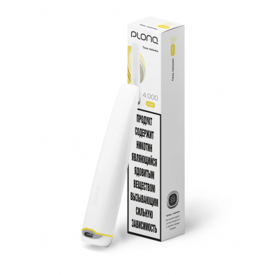 Одноразовый вейп PLONQ 4000 - Банан Кокос (Тень пальмы)