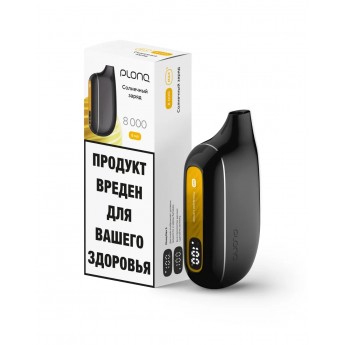 Одноразовый вейп PLONQ 8000 - Ананас лимон (Солнечный заряд)