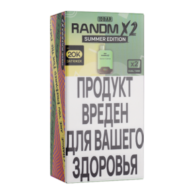 Одноразовый вейп Idbar Randm 2Х - Вишня, лимон, ментос/Ананас, лимон (Summer Edition)