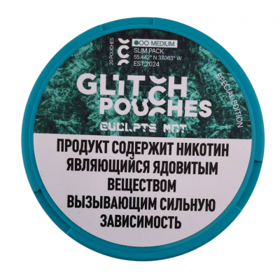 Паучи никотиновые Glitch Эвкалипт мята EUCLPTS MNT