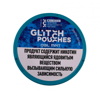 Паучи никотиновые Glitch Двойная мята DBL MNT