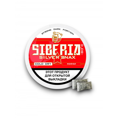 Жевательная смесь Снакс Siberiasilversnax Cold Dry mini, 27 шт