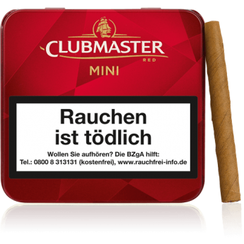Сигариллы ClubMaster Mini ваниль Red без фильтра (20 шт), Германия