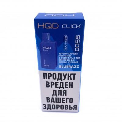 HQD CLICK Картридж Bluerazz,(Черника-малина) 5 мл . Одноразовый электронный испаритель (парогенератор)