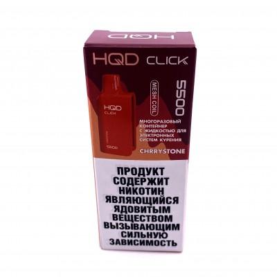 HQD CLICK Картридж Chrrystone,(Вишневая косточка) 5 мл . Одноразовый электронный испаритель (парогенератор)