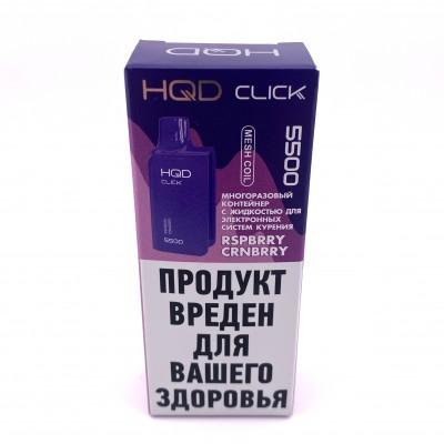 HQD CLICK Картридж Rspbrry Crnbrry,(Малина и клюква) 5 мл . Одноразовый электронный испаритель (парогенератор)