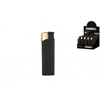 Зажигалка Angel Piezo Rubber black/gold, 204030